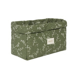 Nobodinoz stories double storage basket green jasmine