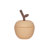 Oyoy apple silicone cup, peach