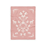 Elodie jacquard blanket mulberry pink 