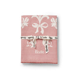 Elodie jacquard blanket mulberry pink 