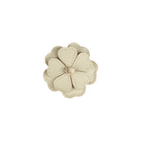 Donsje Zaza Fields Hairclip | White Buttercup | Cream Leather