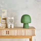 Bloomingville paddy staklena stona lampa, zelena