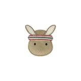 Donsje Stanzen Clip | Sporty Bunny | Taupe Nubuck
