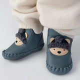 Donsje junus booties | polar bear | blue stone leather