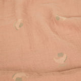 Nobodinoz kid duvet cover set in washed double muslin wabi-sabi pink blossom