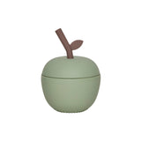 Oyoy apple silikonska čaša sa slamkom, green