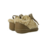 Donsje rije sneakers | beige curly faux fur