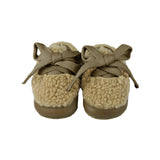 Donsje rije sneakers | beige curly faux fur