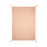 Nobodinoz blanket in washed double muslin wabi-sabi powder pink