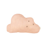 Nobodinoz embroidered cloud cushion in double muslin wabi-sabi powder pink