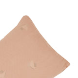 Nobodinoz rectangular cushion in washed double muslin wabi-sabi powder pink blossom