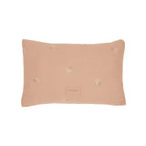 Nobodinoz rectangular cushion in washed double muslin wabi-sabi powder pink blossom