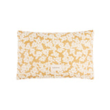 Nobodinoz rectangular cushion in washed double muslin wabi-sabi golden brown sakura