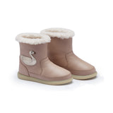 Donsje trene boots | swan | light rose leather