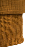 Nobodinoz basket in washed cotton wabi-sabi golden brown