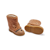Donsje wadou boots | alpaca | beige curly sheep wool