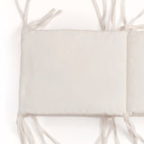 Maison D'ete velvet crib bumper white