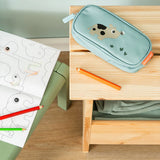 Done by Deer tiny farm pencil case, blue