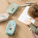 Done by Deer tiny farm pencil case, blue