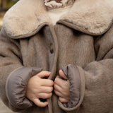 Donsje levian jacket  | dark taupe melange