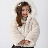Donsje marigolde jacket  | of white teddy