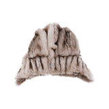 Donsje evangeline hat | soft taupe striped teddy