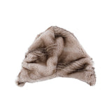 Donsje evangeline hat | soft taupe striped teddy