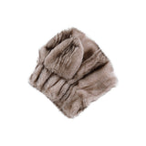 Donsje evangeline hat | soft taupe striped teddy