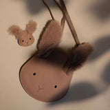 Donsje britta exclusive purse | fluffy bunny | light rust leather