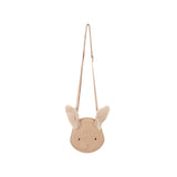 Donsje britta exclusive purse | fluffy bunny | light rust leather