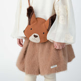 Donsje britta exclusive purse | fluffy squirrel | walnut nubuck