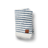 Elodie furry knit berry blue blanket