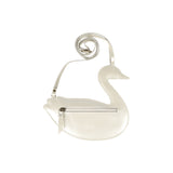 Donsje chiem torbica labud, off white metallic leather