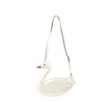 Donsje chiem torbica labud, off white metallic leather