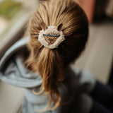 Donsje josy exclusive hairclip | alpaca | beige curly faux fur