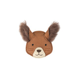 Donsj josy exclusive hairclip | fluffy squirrel | walnut nubuck