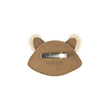Donsje josy exclusive hairclip | raccoon | truffle nubuck