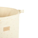 Nobodinoz storage basket playground natural honey sweet dots