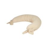 Nobodinoz maternity pillow in washed double muslin wabi-sabi ginger