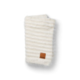 Elodie furry knit vanilla white pokrivač