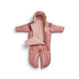 Elodie pink petit river rose baby overall