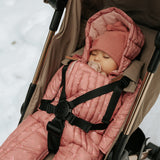 Elodie pink petit river rose baby overall