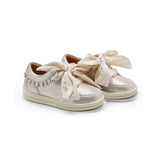 Donsje Lexley Sneakers, Silver Metallic Leather