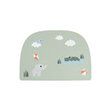 Done By Deer silicone placemat playground, green