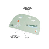 Done By Deer silicone placemat playground, green