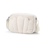 Elodie Details changing bag crossbody, white boucle