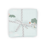Done By Deer playground swaddle, blue