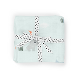 Done By Deer playground burp cloth 2 pack, blue
