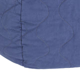 Nobodinoz round quilted beanbag landscape cobalt