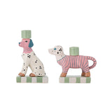 Bloomingville doglie keramički svećnjaci, roze